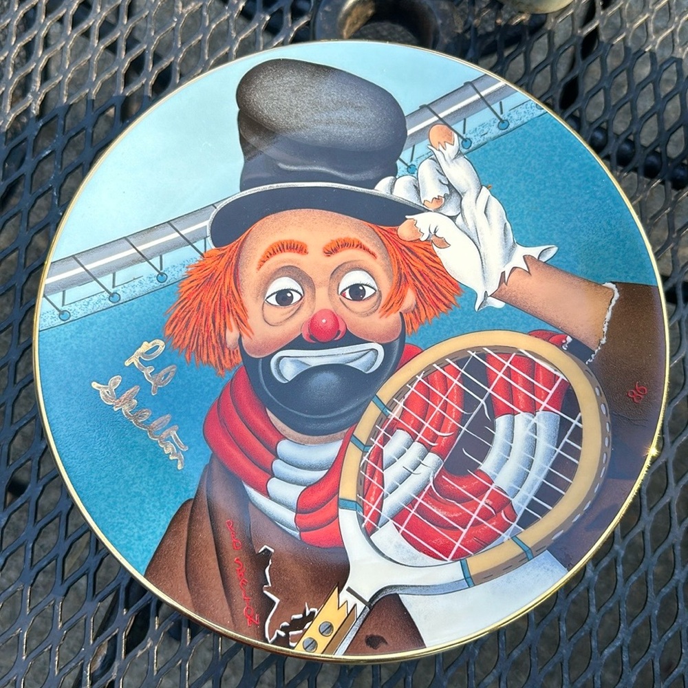 Set of 7 Plates- Red Shelton-